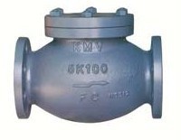 船用日標鑄鐵5K覆蓋式球型角型揚舉止回閥 結構、特點與應用